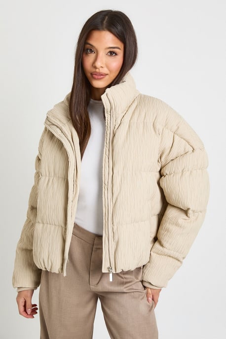 Textured Puffer Jacket - Image 3