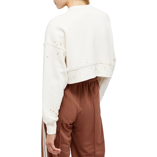 Palm Angels Pxp Geschilderde Cropped Crewneck Boter - Image 3