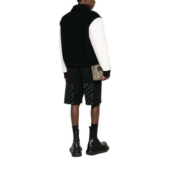 Off-white Off Stitch Skate Sweatshorts Black - Image 3