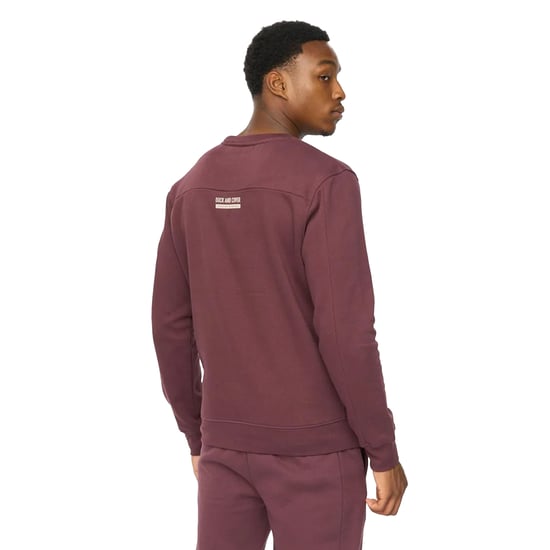 Duck and Cover Heren Applewood Sweatshirt (Raisin) - Image 2