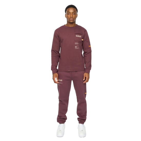 Duck and Cover Heren Applewood Sweatshirt (Raisin) - Image 4