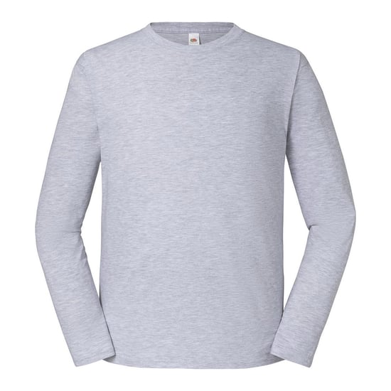 Fruit of the Loom Heren Iconic 195 Premium T-shirt met lange mouwen (Heide Grijs) - Image 1
