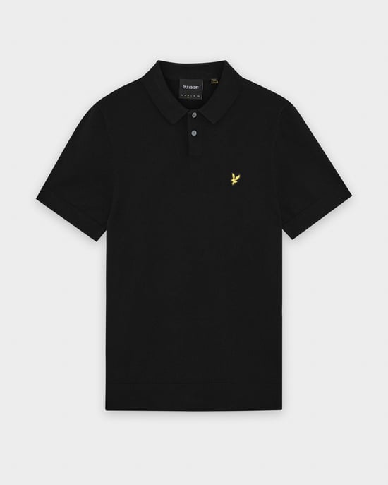 Short Sleeve Polo in Black - Image 4