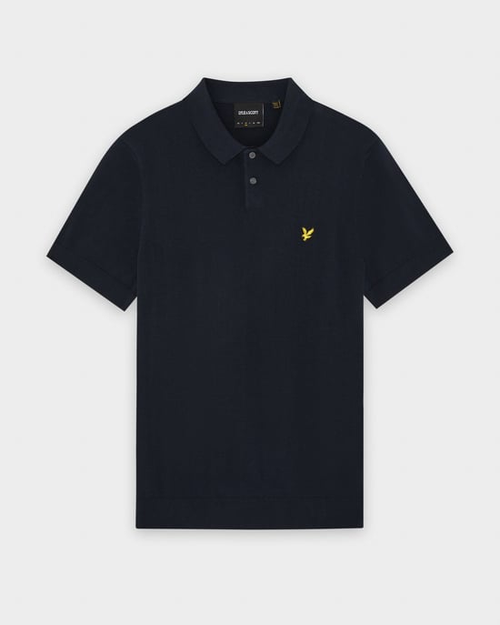 Short Sleeve Polo in Dark Blue - Image 4