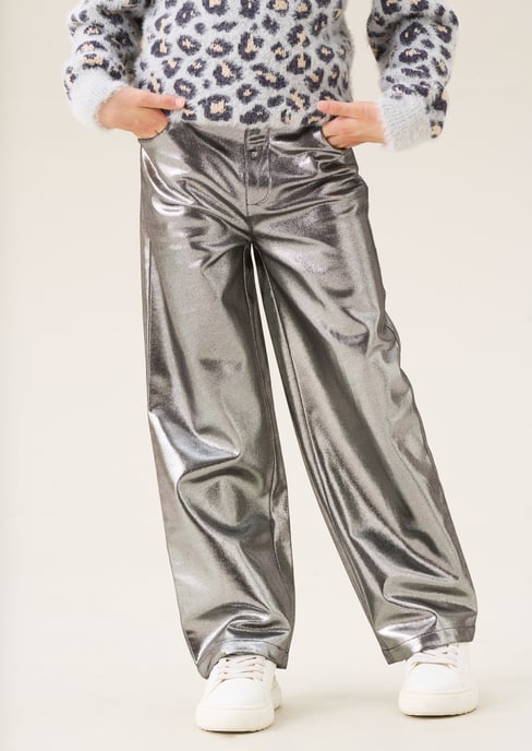 Jaya Wide Leg Metallic Jean - Image 2