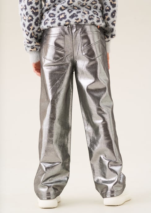 Jaya Wide Leg Metallic Jean - Image 3