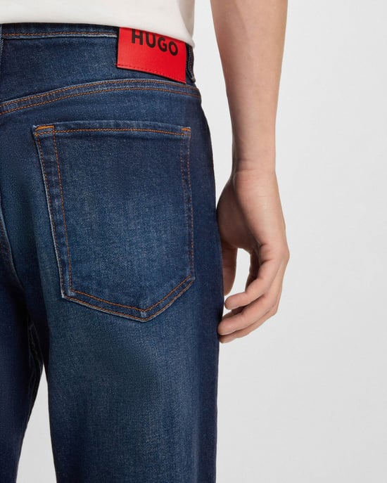 Tapered-Fit Jeans in Dark Blue - Image 4