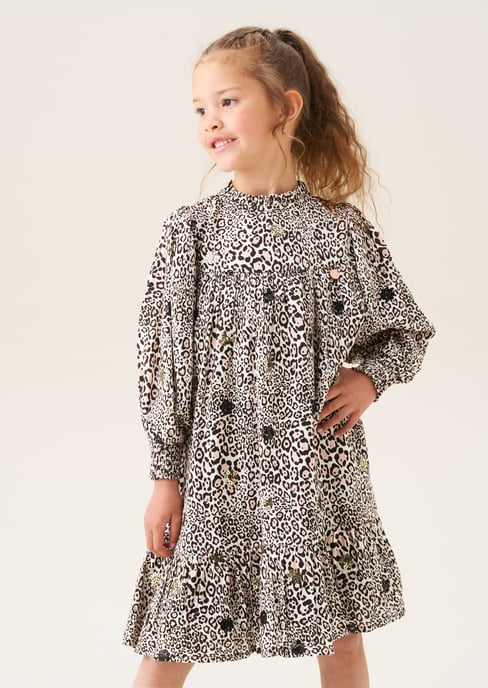 Mindy Leopard Sequin Embellished Dress - Image 1