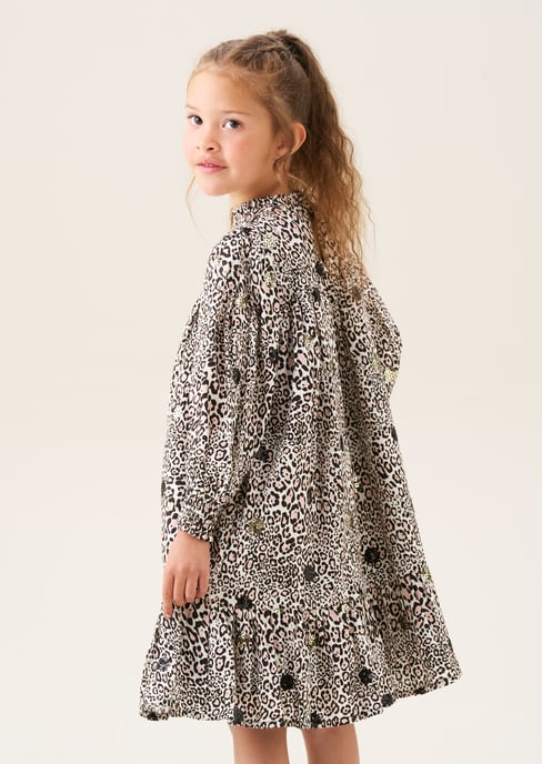 Mindy Leopard Sequin Embellished Dress - Image 3