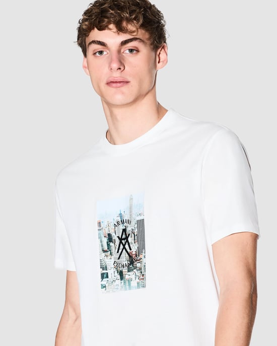 Graphic Print T-Shirt in White - Image 3