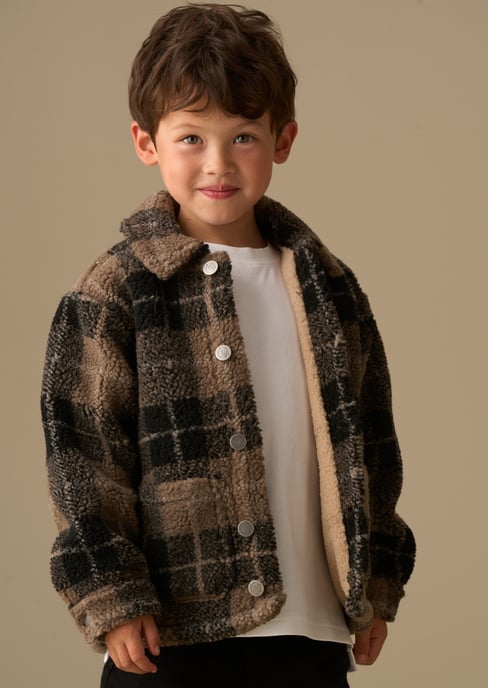 Braxton Polar Fleece Plaid Shacket - Image 3