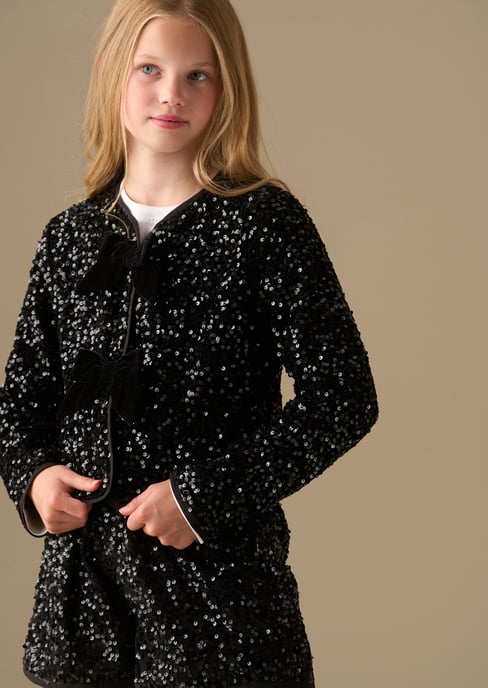 Maisie Velvet Sequin Jacket - Image 3