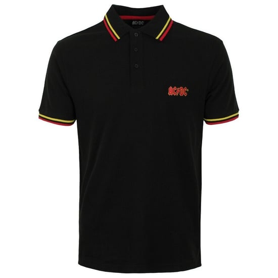 AC/DC Unisex Klassiek Logo Polo voor volwassenen (Zwart) - Image 1