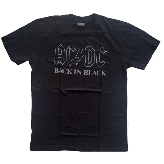 AC/DC Unisex T-shirt Volwassenen Terug In Zwart (Zwart) - Image 1