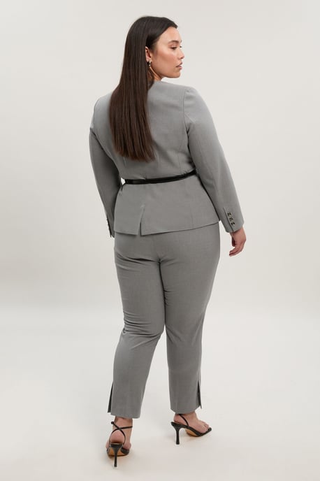 Plus Size Tailored Marl Slim Leg Trouser - Image 3