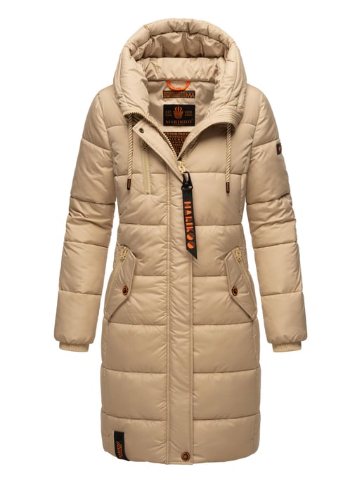 Marikoo dames winterjas – Lange gewatteerde jas met capuchon & zakken - Image 1