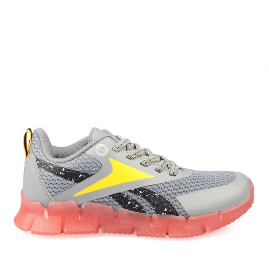 Reebok Childrens/Kids Zig N Glow Blippi Trainers (Grey/Yellow/Orange) - Image 1