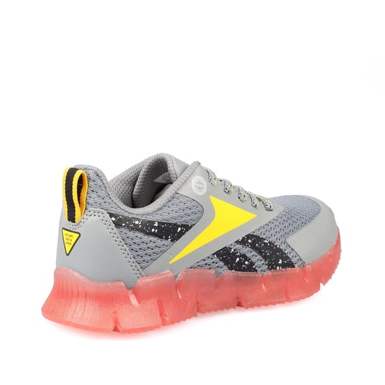 Reebok Childrens/Kids Zig N Glow Blippi Trainers (Grey/Yellow/Orange) - Image 3