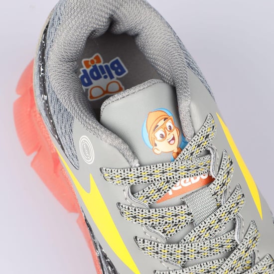 Reebok Childrens/Kids Zig N Glow Blippi Trainers (Grey/Yellow/Orange) - Image 5
