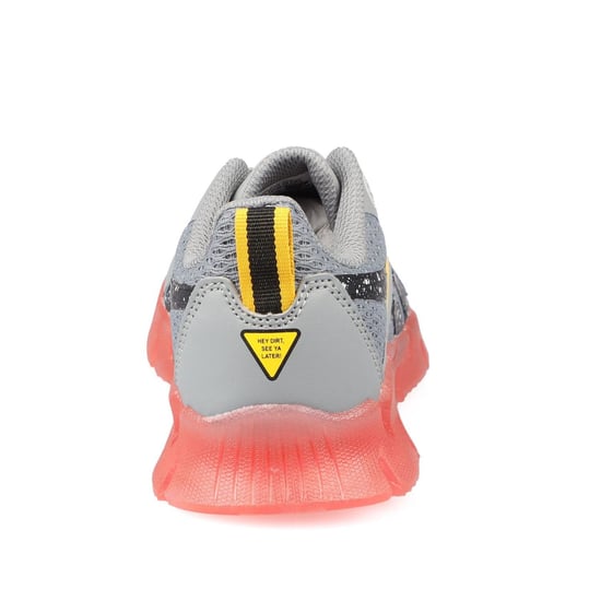 Reebok Childrens/Kids Zig N Glow Blippi Trainers (Grey/Yellow/Orange) - Image 6
