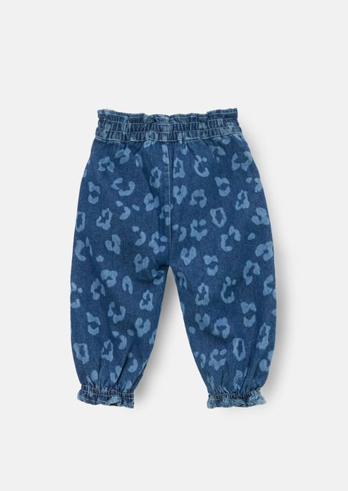 Petra Leopard Denim Trousers - Image 3