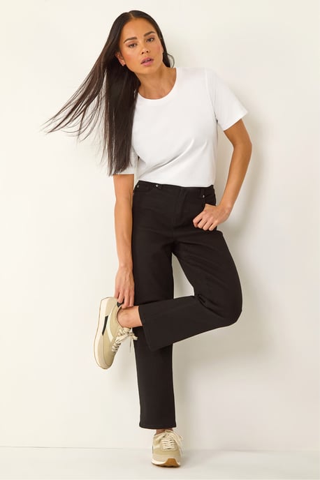Petite Stretch Straight Leg Jeans - Image 1