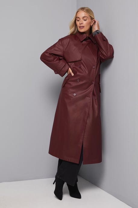 Petite A Line Inverted Box Pleat Back Mac - Image 1