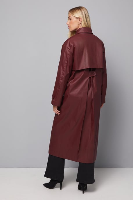 Petite A Line Inverted Box Pleat Back Mac - Image 4