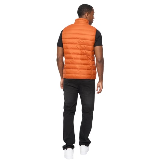 Crosshatch Mens Gattering MVE Quilted Gilet (Burnt Orange) - Image 2