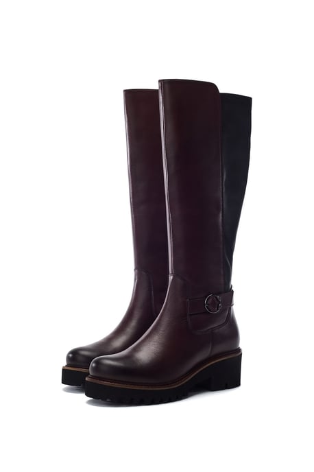 Remina Burgundy Boots - Image 3