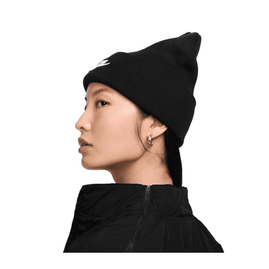 Nike Unisex Volwassen Futura Peak Beanie (Zwart/Wit) - Image 3