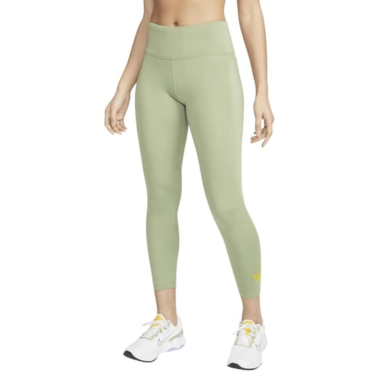 Nike Dri-fit 7/8 Mid Rise Oil Green Hardlooplegging - Image 1
