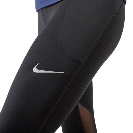 Nike Fast Crop Running 7/8 Mid Length Black Leggings - Image 4