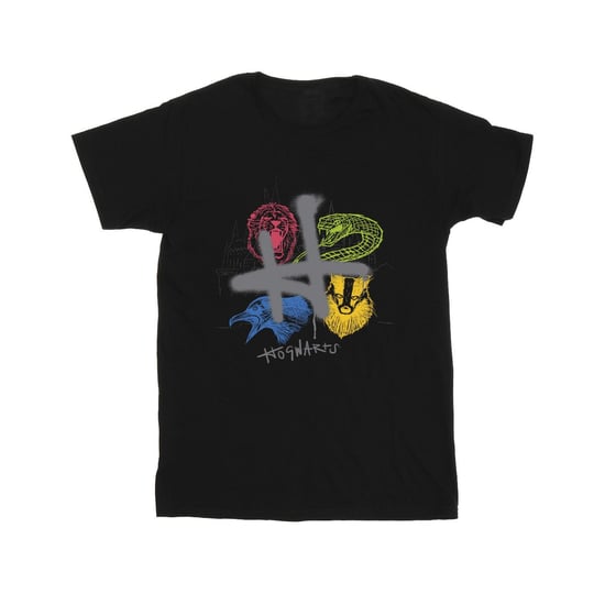 Harry Potter Heren Emblemen H Spuit T-shirt (Zwart) - Image 1