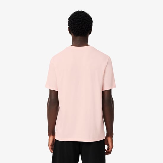 Lacoste Heren Valentijns Lounge T-Shirt (Roze) - Image 3