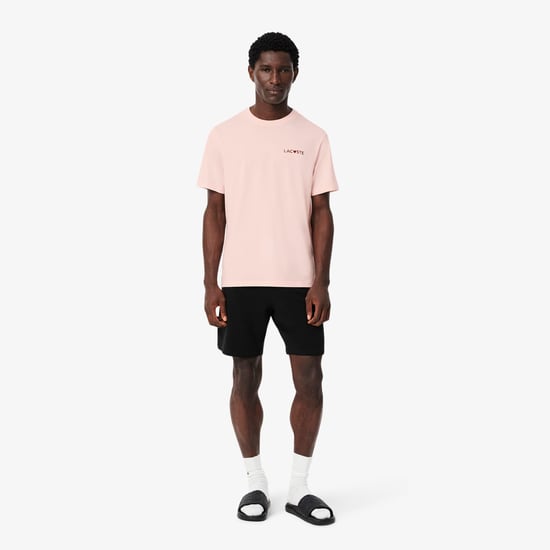 Lacoste Heren Valentijns Lounge T-Shirt (Roze) - Image 4
