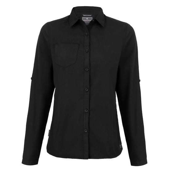 Craghoppers Dames Kiwi Langarmshirt (Zwart) - Image 1