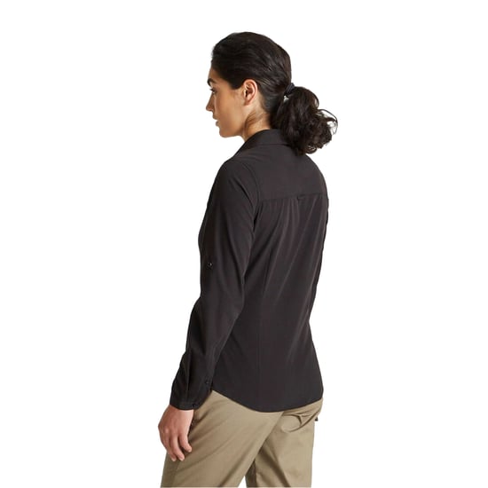 Craghoppers Dames Kiwi Langarmshirt (Zwart) - Image 2