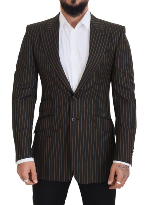 Pinstripe Blazer Klassieke Formele Kleding - Image 1