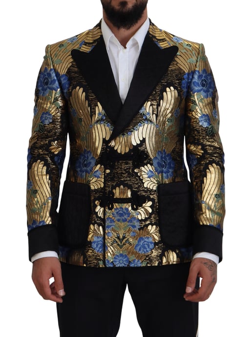 Floral Brocade Blazer Double Breasted - Image 1