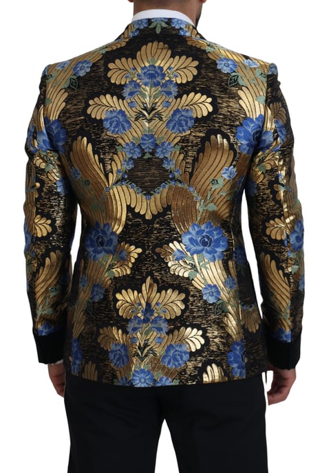 Floral Brocade Blazer Double Breasted - Image 3