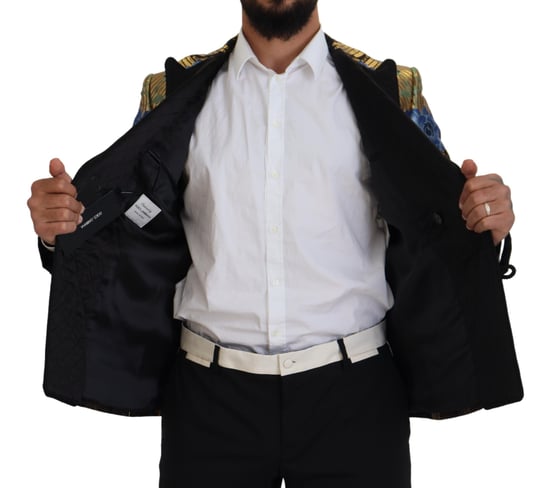 Floral Brocade Blazer Double Breasted - Image 6