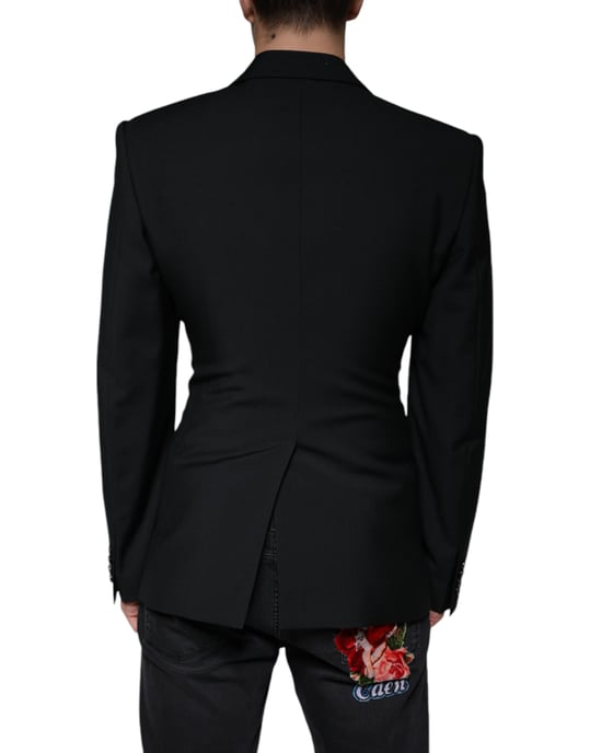 Kontrastdetaljer Blazer Svart Och Vit Jkt4073 - Image 4