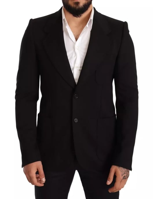 Klassisk Passform Blazer Svart - Image 1