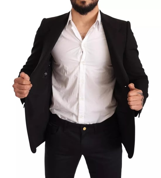 Klassisk Passform Blazer Svart - Image 5