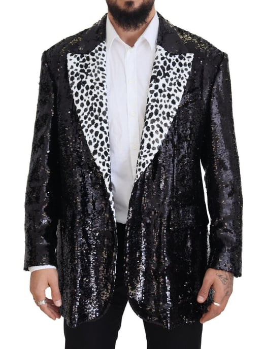 Sequin Blazer Dalmatian Collar - Image 1