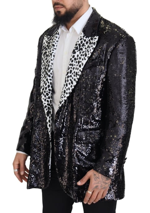 Sequin Blazer Dalmatian Collar - Image 2