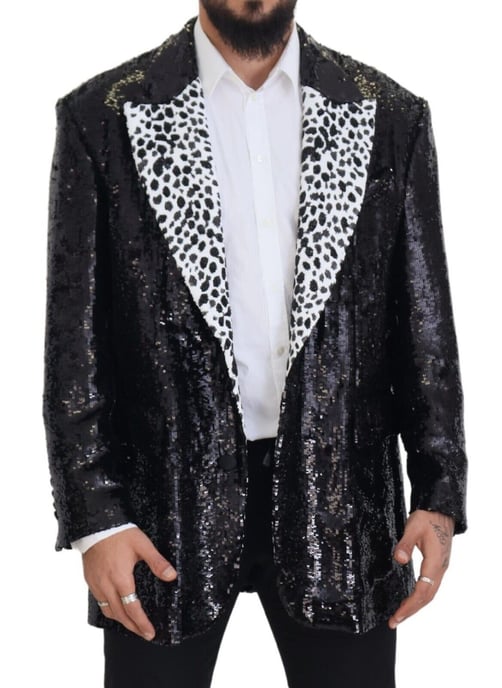 Sequin Blazer Dalmatian Collar - Image 6
