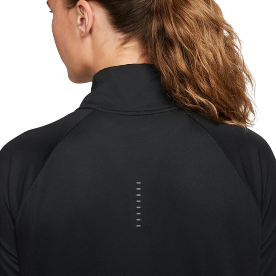 Nike Dri-fit Swoosh Hardlooptop Met Lange Mouwen In Zwart - Image 3