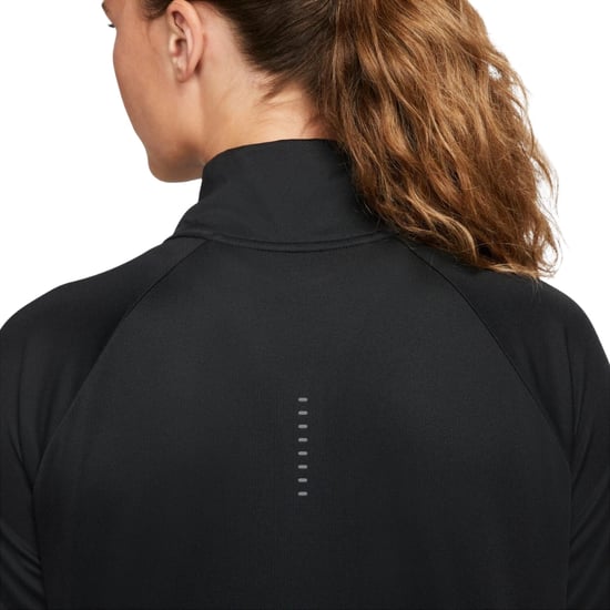Nike Dri-fit Swoosh Hardlooptop Met Lange Mouwen In Zwart - Image 5